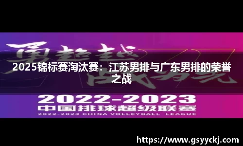 2025锦标赛淘汰赛：江苏男排与广东男排的荣誉之战